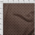 thumbnail image 2 of oneOone Cotton Poplin Twill Brown Fabric Geometric & Floral Block Quilting Supplies Print Sewing Fabric By The Yard 56 Inch Wide, 2 of 2