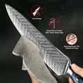 thumbnail image 4 of Damascus chef's knife,japanese knives kitchen Set | 4 piece kinves set Santoku knife Utility Knife Japanese VG10 Damascus Steel - G10 handle Professional Knife Set, 4 of 8