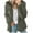 Olive Green, variant on WREESH Womens Coat Fuzzy Fleece Jacket Solid Zipper Hooded Coats Casual Winter Warm Oversized Outerwear Black