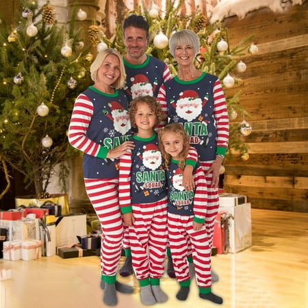 

KEUSN Christmas Print Matching Family Christmas Pajamas Set