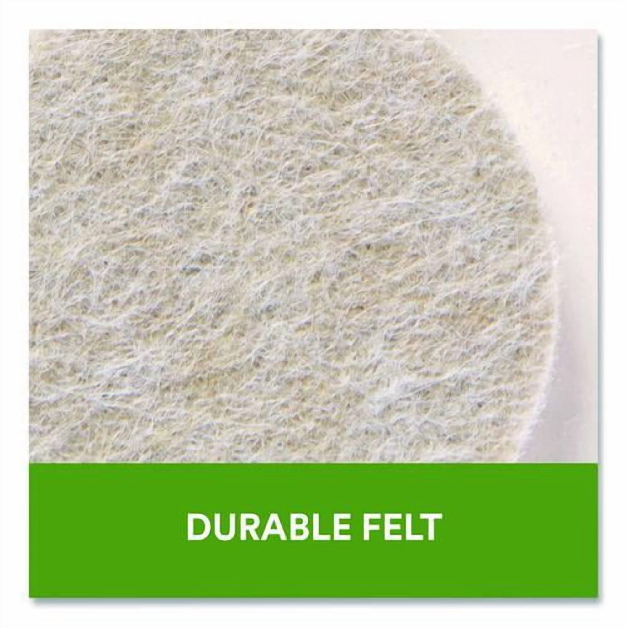 Felt Pad Protectors, Assorted Round, Beige, 78/Pack | Bundle of 5