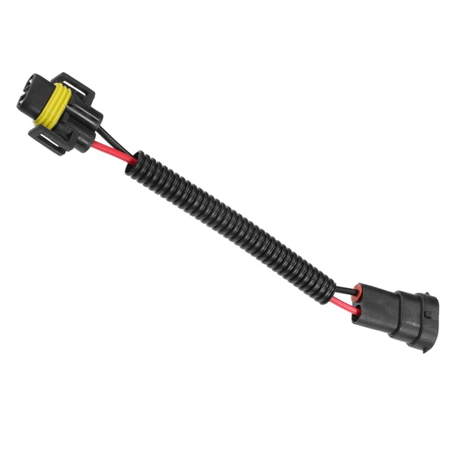 Adaptador de conector macho hembra para modificación de cableado de bombillas de faros de coche universal