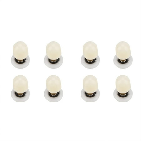 

8pcs Brass ABS Sliding Glass Shower Door Rollers Runners Pulleys Bathroom Doors Hardware (25mm)