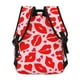 thumbnail image 4 of Disketp Lips Kiss Mochila Estampada para Hombre y Mujer – Mochila Ligera Clásica con Múltiples Bolsillos para Universidad, Trabajo y Viajes-One Size, 4 of 5