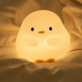 thumbnail image 5 of Cute Duck Lamp, 800mAh Duck Night Light,Silicone Squishy Nursery Bedside Lamp,USB Rechargeable Touch Table Lampfor Bedrooms, Living Room Decor Gift Toy, 5 of 7
