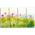 thumbnail image 2 of Design Art - Cosmos Abstrait Vert Violet de Fleurs, 2 of 3