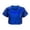 H01-Blue, variant on Kids Boys Girls Shiny Metallic Loose T-Shirt Long Sleeve Tops for Dancewear (H01-Green)