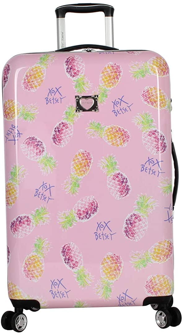 Betsey Johnson 26 Inch Checked Luggage 