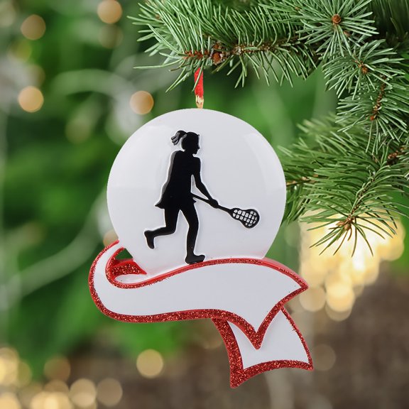 Maxora Customized Christmas Sports Ornament Lacrosse Free Customize