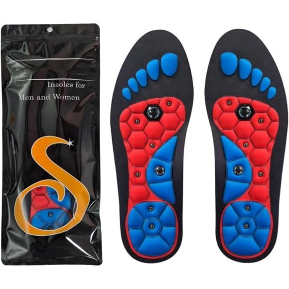 Akusoli Insoles, Akusoli Magnetic Insoles, Akusoli Magnetic Acupressure Insoles, Orthopedic Insoles, Size: S
