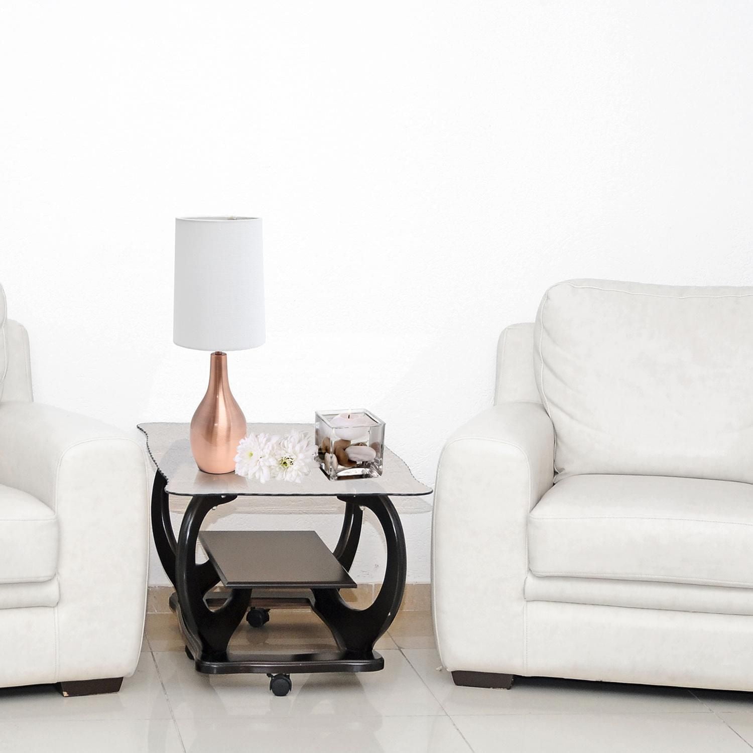 Simple Designs 1 Light Tear Drop Table Lamp