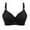 Black, variant on 2025 Summer! Bras for Womens,Women's Non Steel Ring Style Printed Gathered Middle Button Breathable Underwear Daily Bra, 36B/C-44B/C
