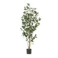 thumbnail image 3 of Gzxs 4.9ft Artificial Tree, Potted Faux Laurel Trees for Home Christmas Decor Living Room Outdoor Balcony House Office, 3 of 6