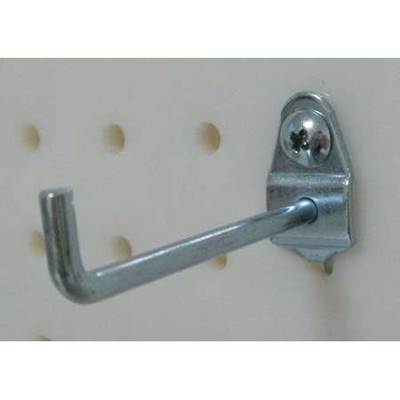 - Single Rod Pegboard Hook,2-3/4 In,PK10 ZORO SELECT 5TPD1