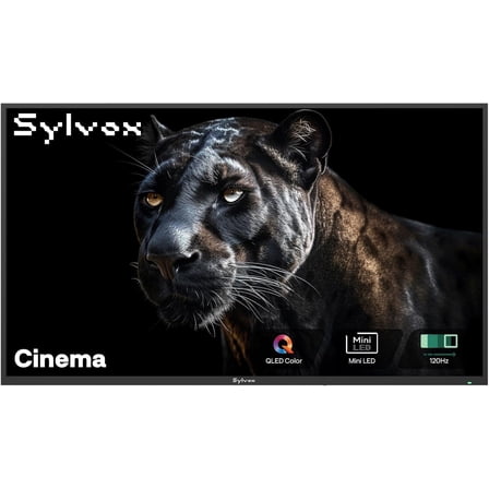 SYLVOX 65 inch Outdoor Mini-LED QLED TV, 4K UHD Smart Google TV, 2000 Nits Full Sun, 120Hz Refresh Rate, IP55 Waterproof, Dual 30W Dolby Atmos Speaks (Cinema/2025)