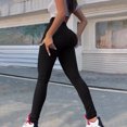 thumbnail image 7 of Wutalume Jeans for Women Slim Fit Straight Leg Mid Rise, Solid Color Versatile Denim Pants, Comfort Stretch for All-Day Wear,Black L, 7 of 7