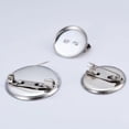 thumbnail image 4 of Yazoeia 50 Pcs Broche Plate Ronde en Acier Inoxydable, Épingle à Disque Plate, Broche en Fer Vierge Plateaux pour Badge Fabrication de Bijoux DIY Accessoires de Décoration CJC912-120794, 4 of 7