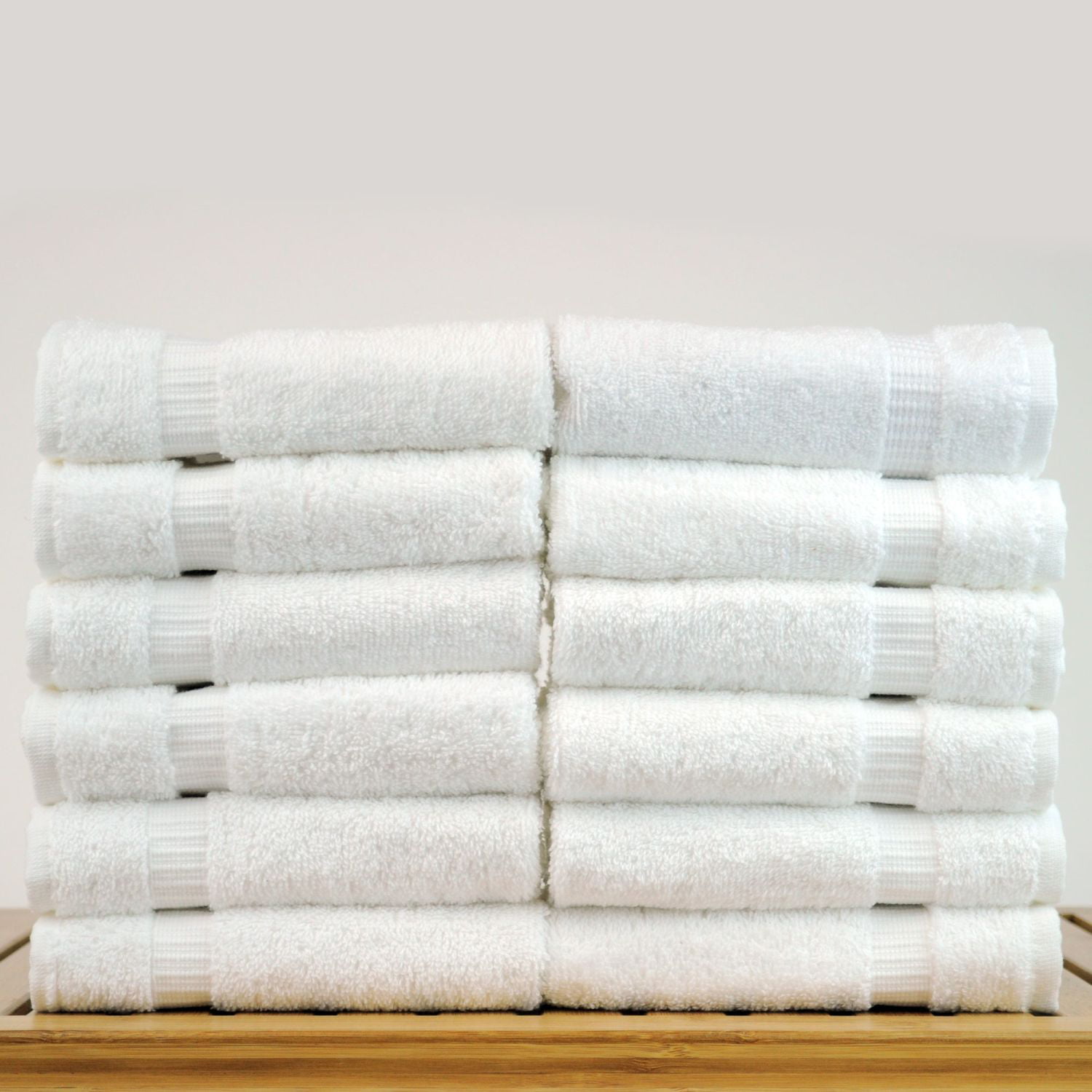 Large Bath Mat-Set of 2, White Chakir Turkish Linens Dobby Border Turkish Cotton Luxury Hotel & Spa