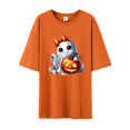 thumbnail image 4 of YLHFASHION T-shirt d'Halloween pour Femmes Manches Courtes Col Rond Imprimé Citrouille Décontracté Automne 2025 Soldes T-shirt Manches Courtes pour Femmes, 4 of 4