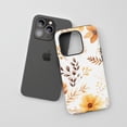 thumbnail image 3 of Floral Pattern For All iPhone Series Tough Phone Case Watercolor Orange, 3 of 7