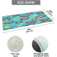 thumbnail image 3 of Bath Mat, Soft Absorbency Bath Rug, Football Pattern Bath Mats for Bathroom, Living Room Bedroom Home Floor Mat, Bath Mat for Tub Non Slip 20 x 39 Inch Home Decorations, 3 of 7