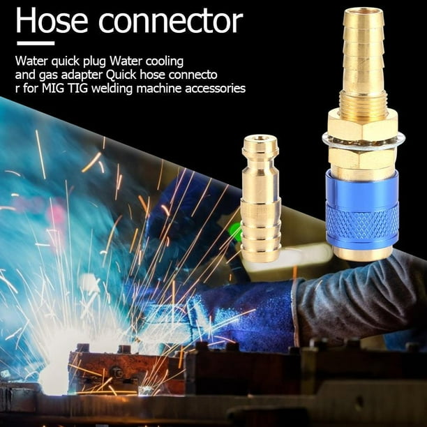 TB&W Water Cooled Gas Adapter M10 MIG TIG Welding Torch Quick Hose
