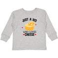 thumbnail image 3 of Inktastic Cheese Lover Kids Boys or Girls Long Sleeve Toddler T-Shirt, 3 of 5