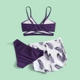 thumbnail image 4 of Itsame Swimsuits for Womens Sets, Printed 1 Piece Swimsuits Purple, 4 of 7