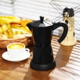 thumbnail image 2 of Lemosae Coffee Pot 6 Cup Electric Espresso Coffee Maker Italian Moka Maker 300ml Portable Aluminum Espresso Machine Cafetera Moka Pot with Detachable, 2 of 7