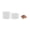 Clear / 100 Count, variant on Mini Serve Square White Plastic Mini Edge Plate - 2 3/4" x 2 3/4" - 100 count box