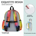 thumbnail image 5 of Red and Blue Checkered Pattern Backpack for School, Cute School Bag with Adjustable Shoulder Straps and Padded Back, 13.4"x11"x4.7", 5 of 5