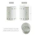 thumbnail image 2 of Votive Candle Holder Stars White 6x4.25x4.25, 2 of 2
