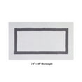 thumbnail image 3 of Better Trends 3 Piece Bathroom Rug Set 100% Cotton Tufted Bath Rug Soft Absorbent, Reversible Machine Washable Bathmat for Bathroom Decor, Laundry Room Hotel Collection - White/Gray, 3 of 6