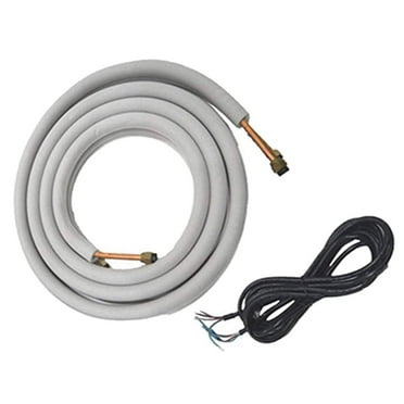 Upgrade 25' to 50â Lineset for 9,000 Air Handler Mini Split Air Conditioner - 1/4" x 3/8"
