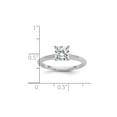 thumbnail image 3 of 1.00 Carat (Ctw VS2-VS1, D-E-F) IGI Certified Cushion-Cut Lab Grown Diamond Solitaire Engagement Ring in 14K White Gold, 3 of 6