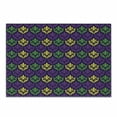 thumbnail image 1 of Mardi Gras Cutting Board, Antique Old Fashioned Motifs in Mardi Gras Holiday Colors Tile Pattern, Decorative Tempered Glass Cutting and Serving Board, Small Size, Purple Green Yellow, by Ambesonne, 1 of 1