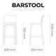 thumbnail image 2 of Banco De Barra Bar Moderno Lagoon SENSILLA Polipropileno Durable, 2 of 3