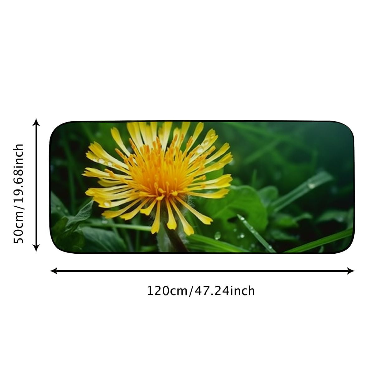 Heduofu Decorative Door Mat, Door Mat with Non-Slip Rubber Backing, Easy Cleaning, Traps Dirt, Rug for Entry, Patio, Garage  - Flower Blossom Bloom Plant Close Spring 19.68*47.24 in