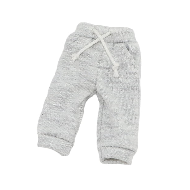Ropa para muñecos masculinos en miniatura a escala 1/12, pantalones cortos deportivos casuales, ropa deportiva para figuras de acción de 6 pulgadas, Gris