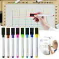 thumbnail image 7 of JUMNUYCUH 8 Pack Magnetic Dry Erase Markers, Erasable Markers with Eraser Cap, Fine Tip Whiteboard Markers for Dry Erase Boards and Whiteboards, Office Supplies, Classroom Must Haves, 8 Colors, 7 of 7