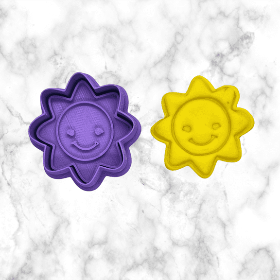 Spring Sun Cookie Cutter and Stamp