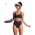 thumbnail image 3 of Bombacha de Bikini CRZ YOGA Cintura Alta con Corte en V Gris L, 3 of 5