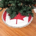thumbnail image 2 of Flag Of Canada Christmas Tree Skirt Tassel Lace for Xmas Ornaments Decoration 36", 2 of 6