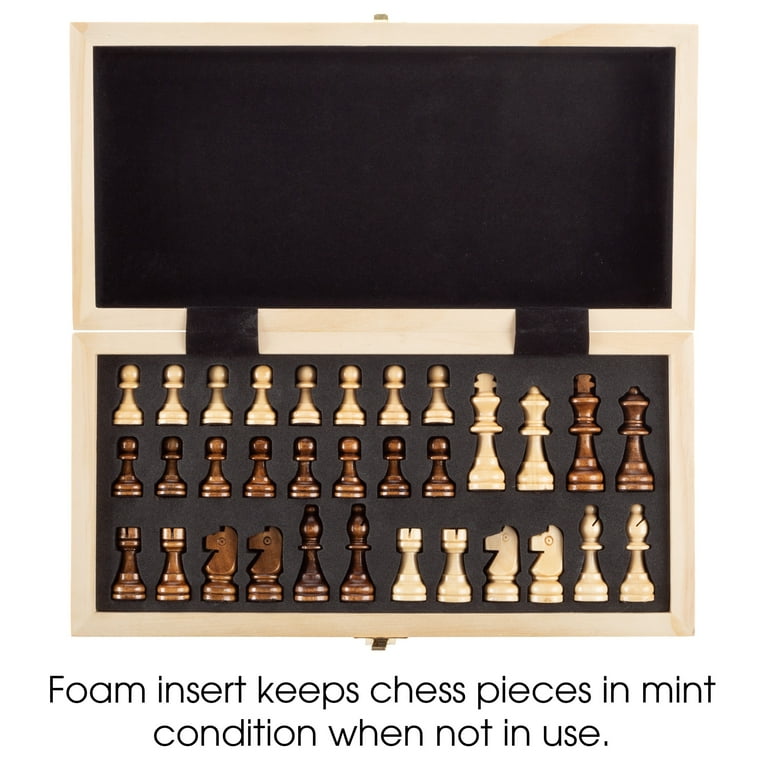 Foldable Wooden Chess Set Board Game – Whippersnappers Toy Store