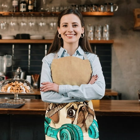 

Kitchen Gadgets Adult Cotton And Linen Apron Animal Series Printed Apron Household Cleaning Supplies Coverall Sausage Dog Apron Parent Child Apron Kitchen Accessories Kitchen Organization