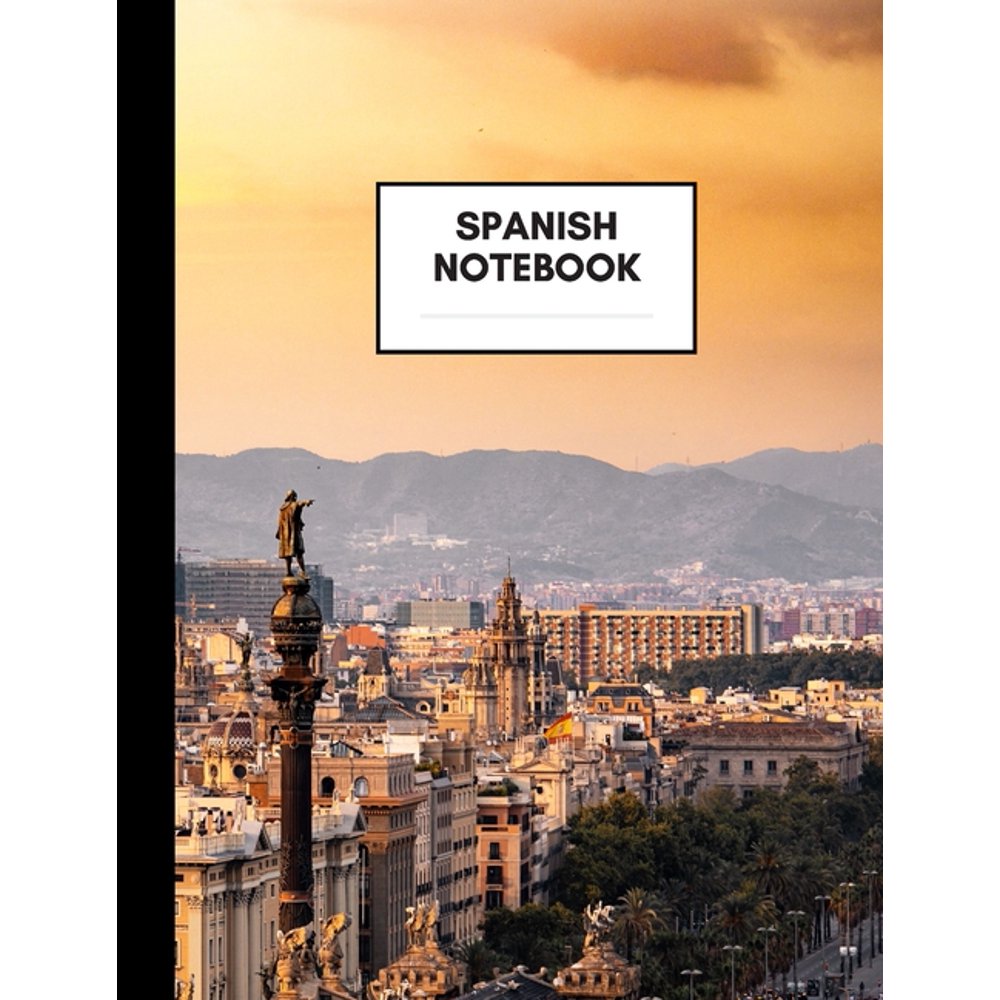 Spanish Notebook Composition Book for Spanish Subject, Medium Size