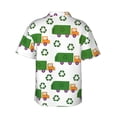 thumbnail image 3 of Truck Garbage Hawaiian Shirts For Men, Summer Short-Sleeve Relaxed-Fit Button-Down Shirts 3x-Large, 3 of 9