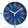 thumbnail image 5 of Westclox Storm Blue 10" Analog QA Wall Clock - Accurate and Stylish Timekeeping, 10 in. Diam. x 1.4, 5 of 6