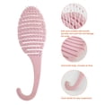 thumbnail image 2 of Minnieouse Cepillo de pelo para cuero cabelludo, herramientas de estilismo de plástico, suministro de modelado de belleza profesional, peines Cuidado del cabello Blanco, 2 of 6