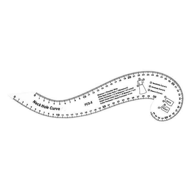 Baohd Sewing French Curve Ruler Fashion Clothing Dress DIY Design Pattern Template DIY Clothes Making cm metric Making Neck Hole Curve